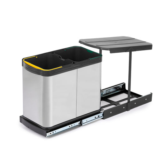 Recycling bin - manual/automatic pull out