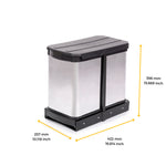 Recycling bin - manual/automatic pull out