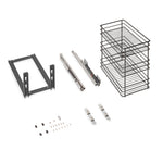 Titane Pull out rack for lower fixing with soft closing