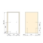Titane Pull out rack for lower fixing with soft closing